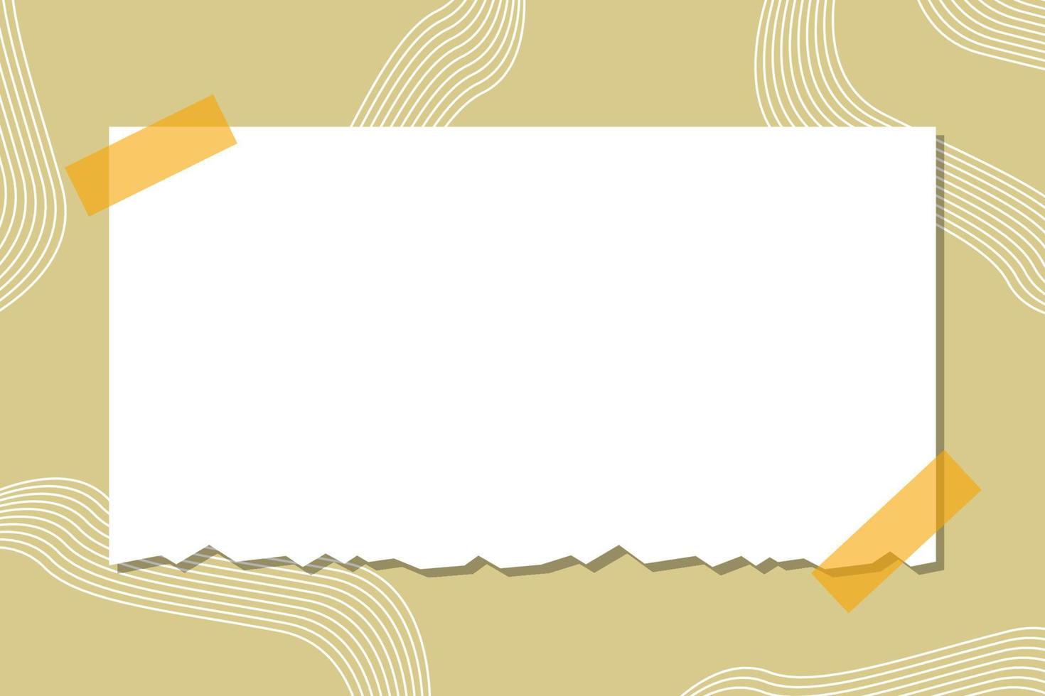 blank torn paper banner with nude background vector