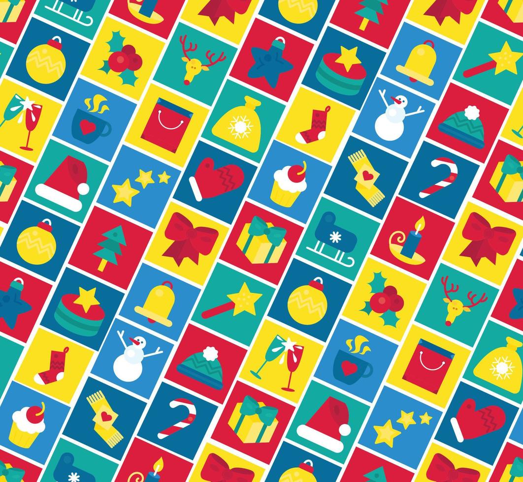 Christmas event decoration seamless pattern vector