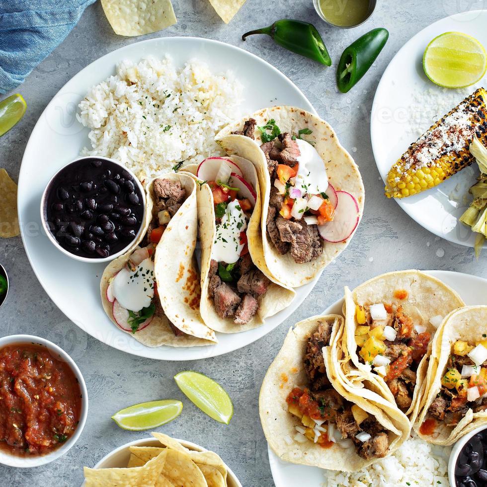 Mexican street food variety photo