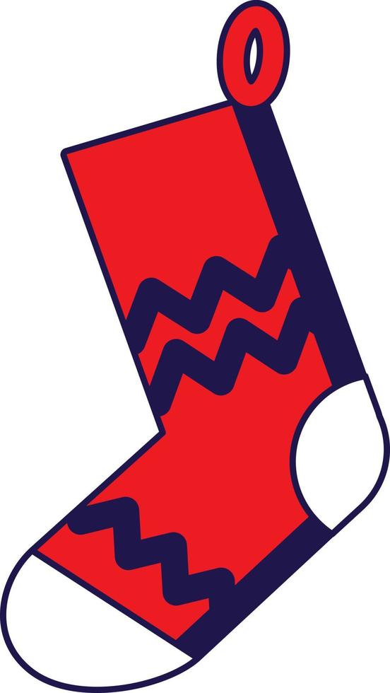 Christmas sock funny accessory for present vector