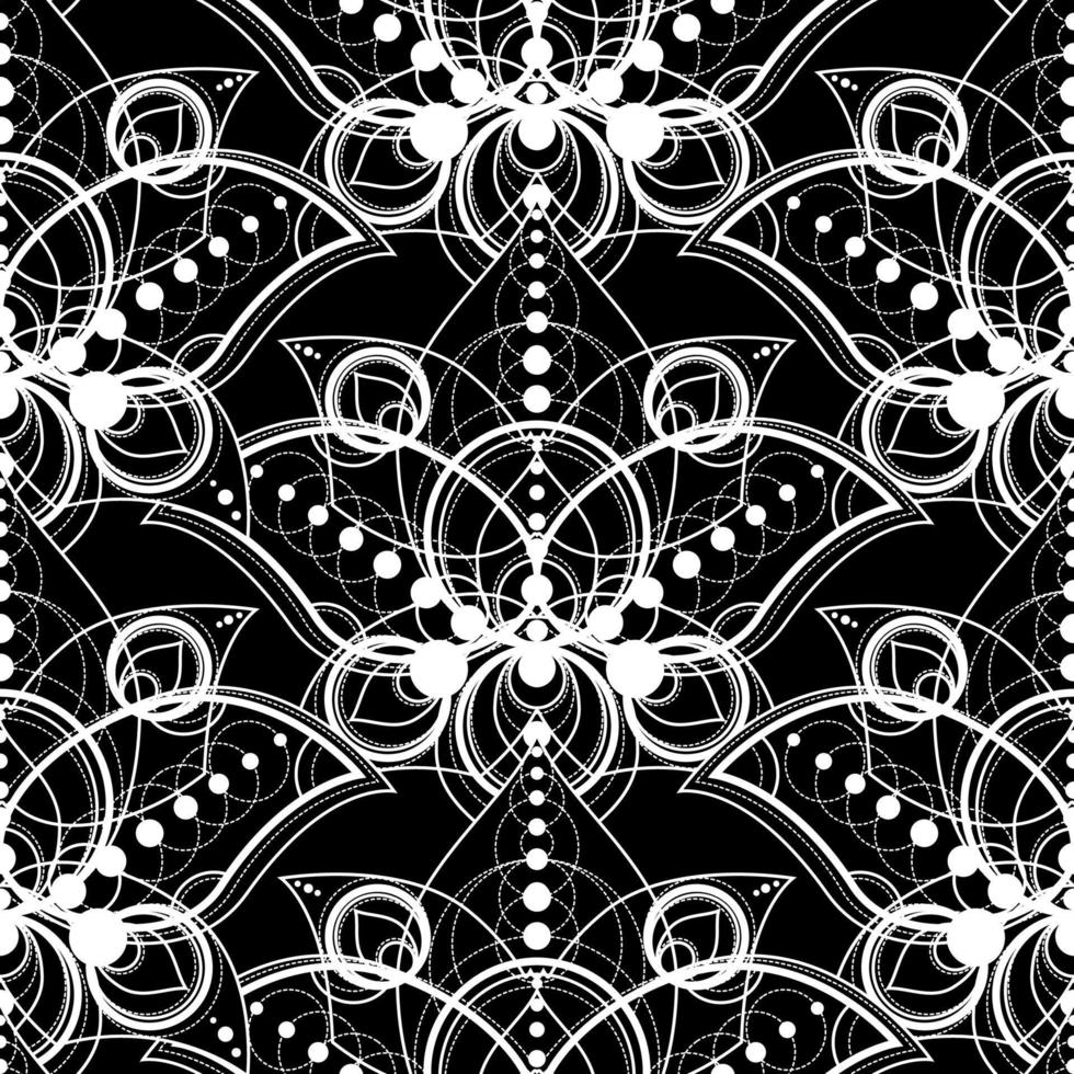 Seamless Abstract Background, Retro Pattern Design vector
