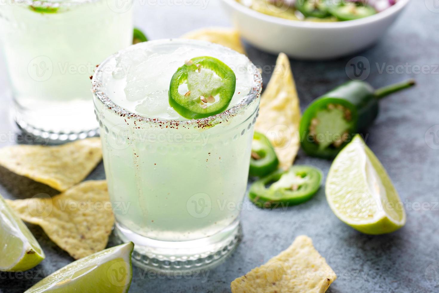Salted rim margarita photo