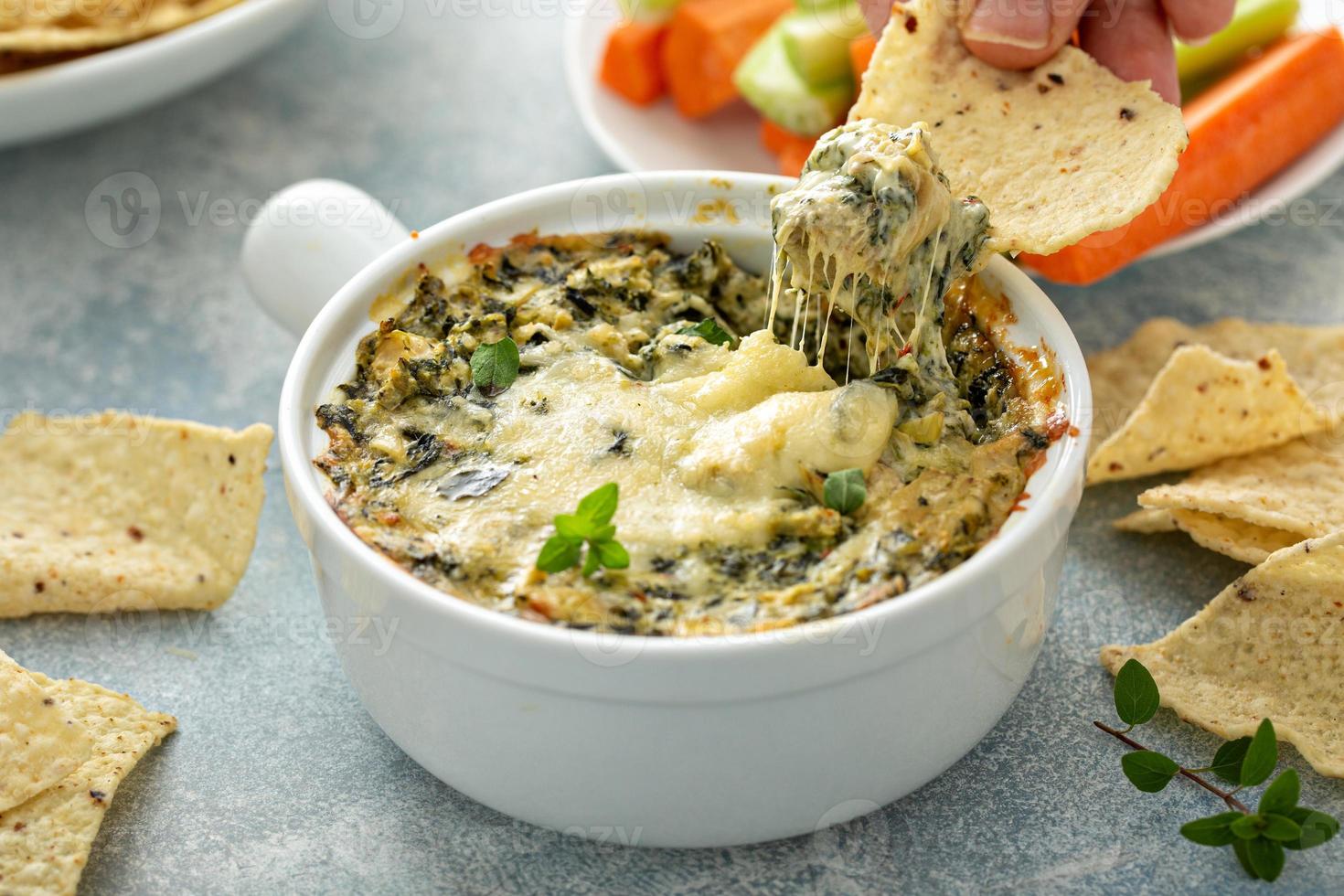 Artichoke spinach dip photo