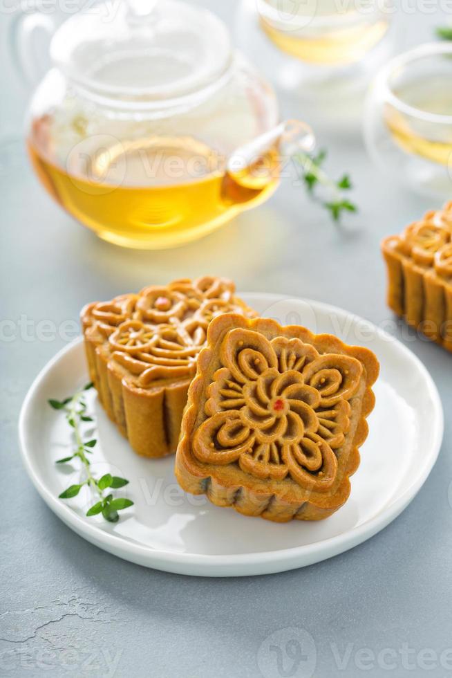 Traditional Chinese mooncakes photo