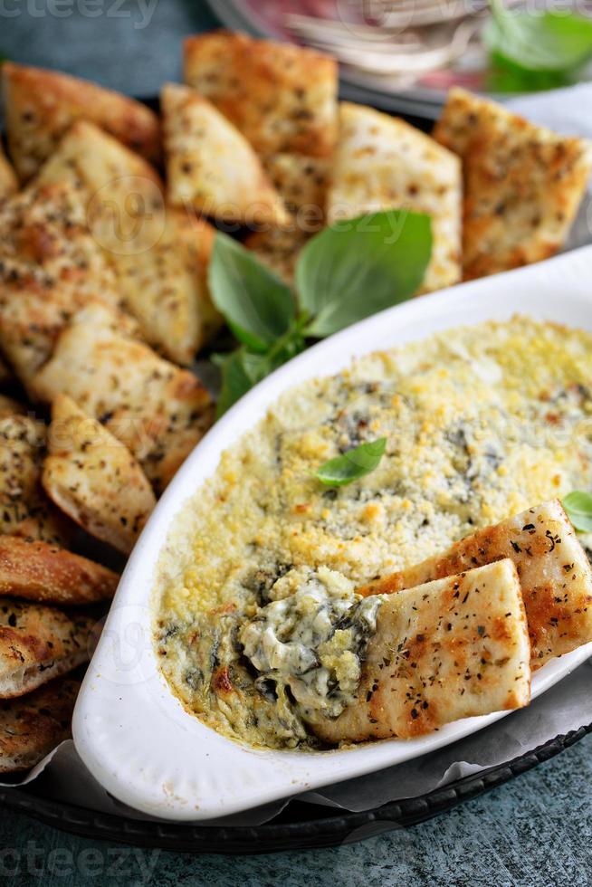 Artichoke spinach dip photo