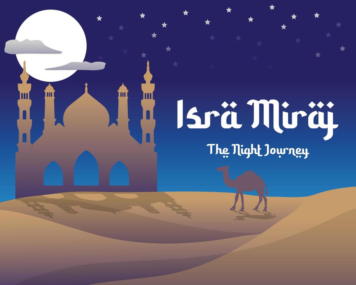 isra miraj background banner vector