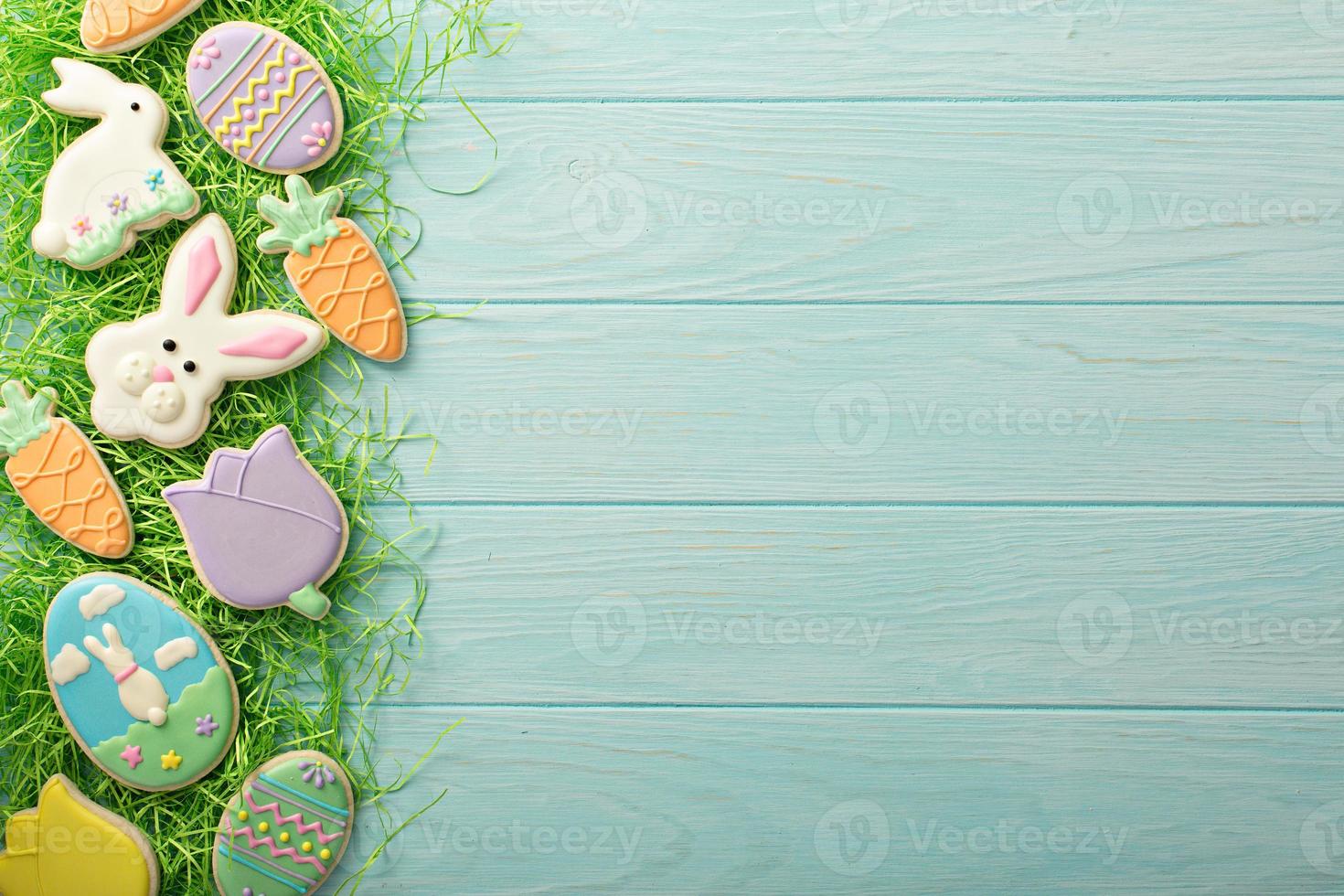 Easter decorated cookies photo