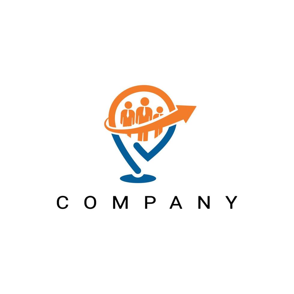 Talent Locator logo, Job Finder Logo template vector