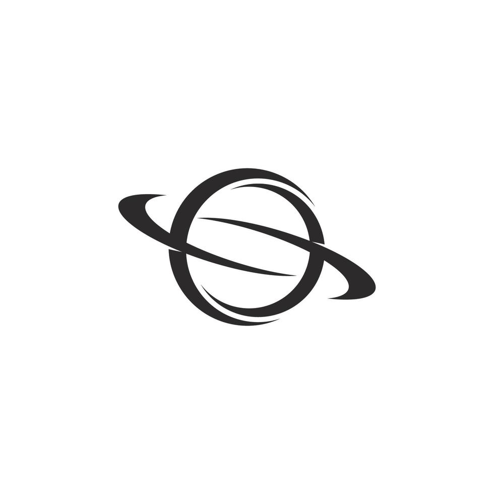 vector sign of saturn planet icon illustration