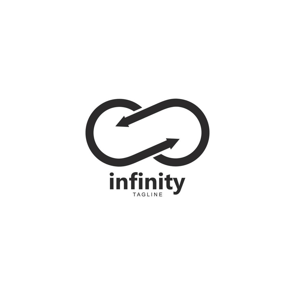 Infinity logo template vector icon illustration