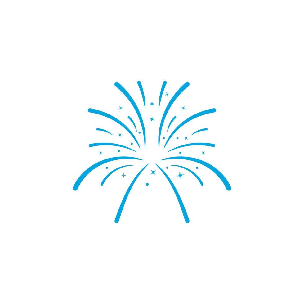Firework vector template illustration