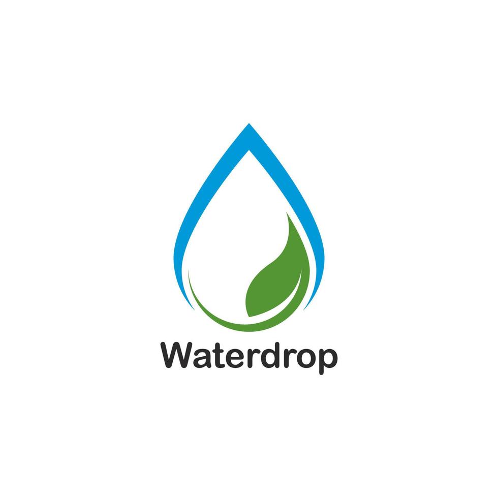 Water Drop Logo template vector icon illustration