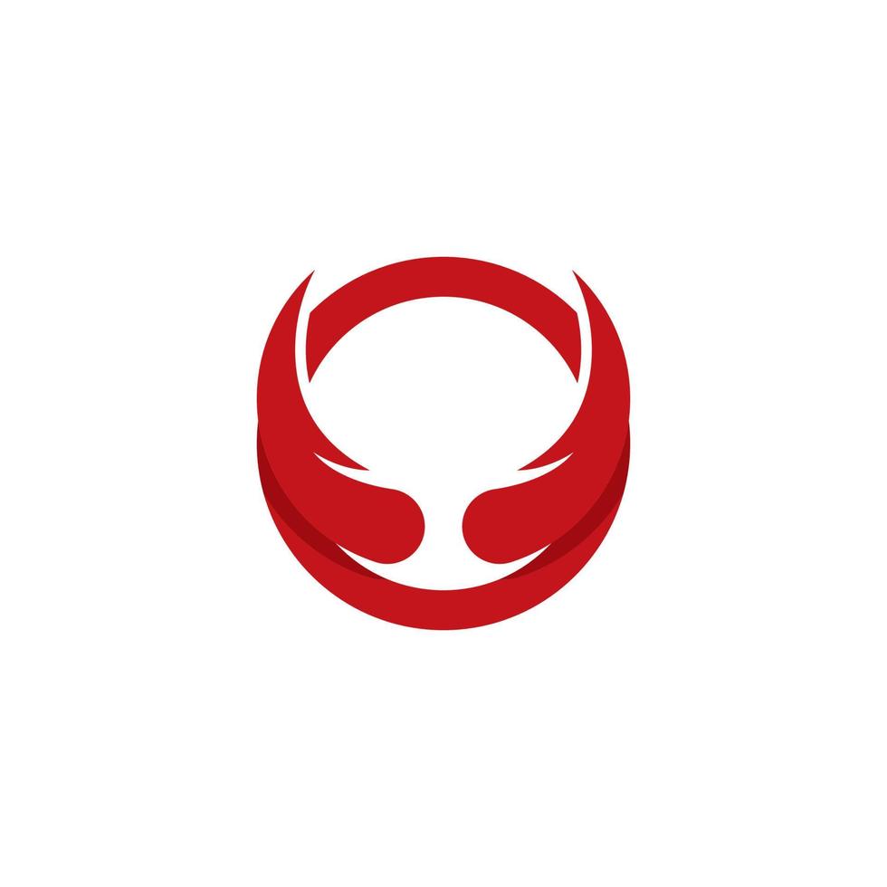 Devil horn logo vector