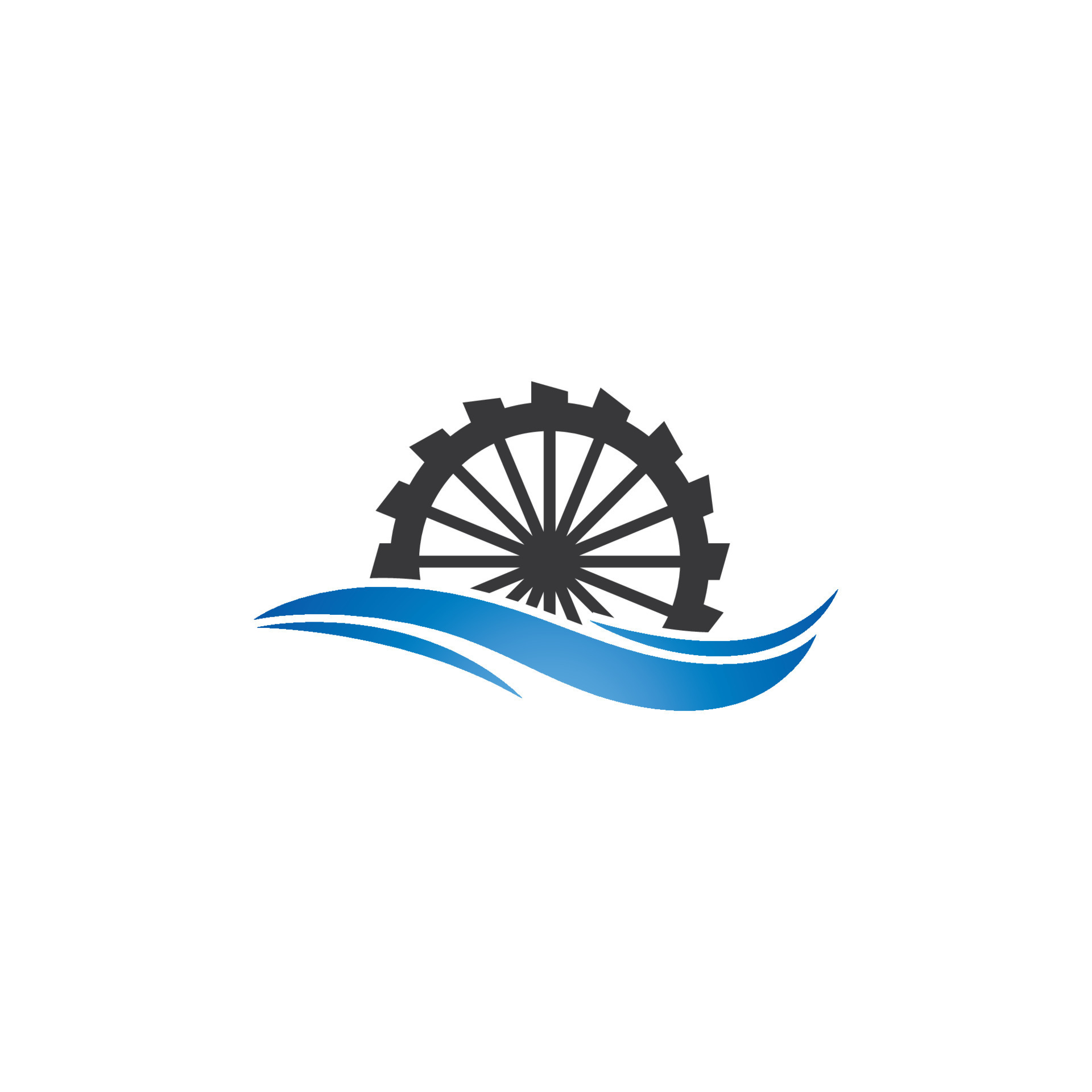 Water mill logo vector icon concept illustration 16119338 Vector Art at ...