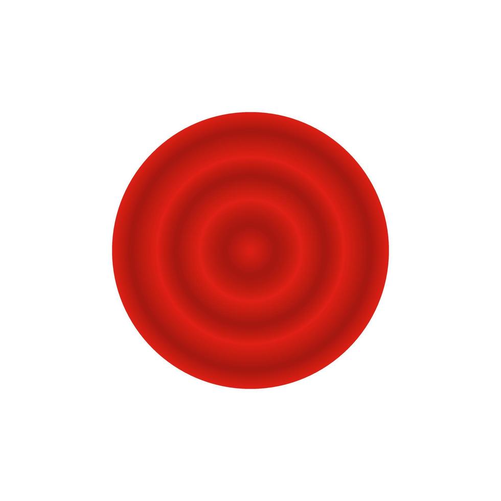 Chinese coin, monet, money. Red color circle with gradient. Design element for the festive. vector