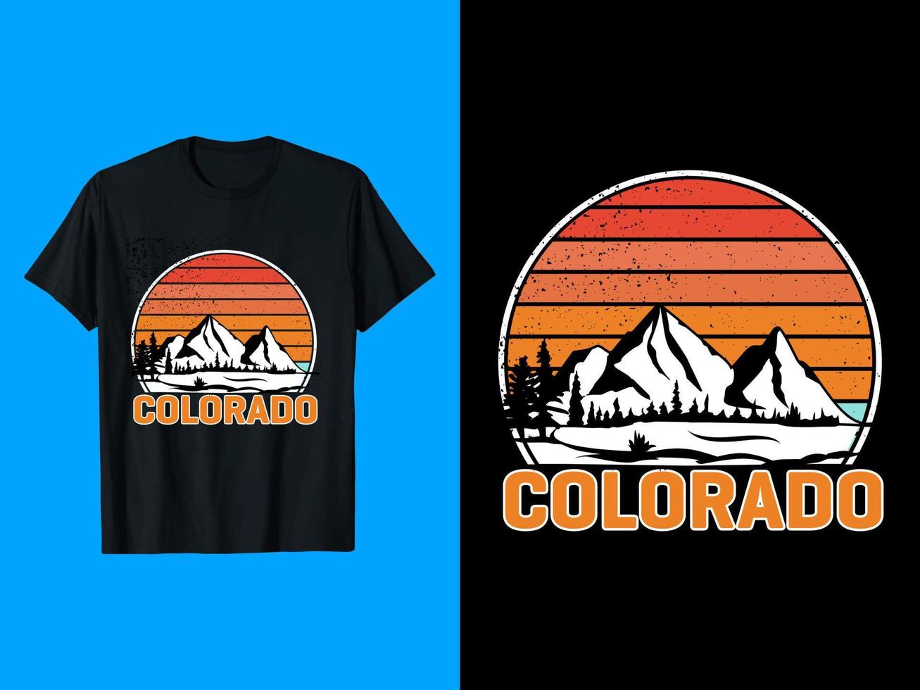 Colorado T  Shirt Design vector