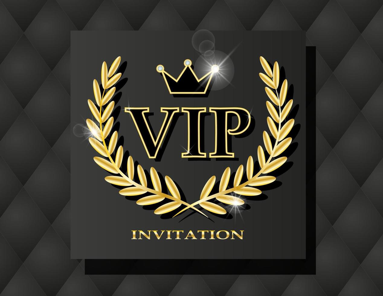 banner de invitación vip vector