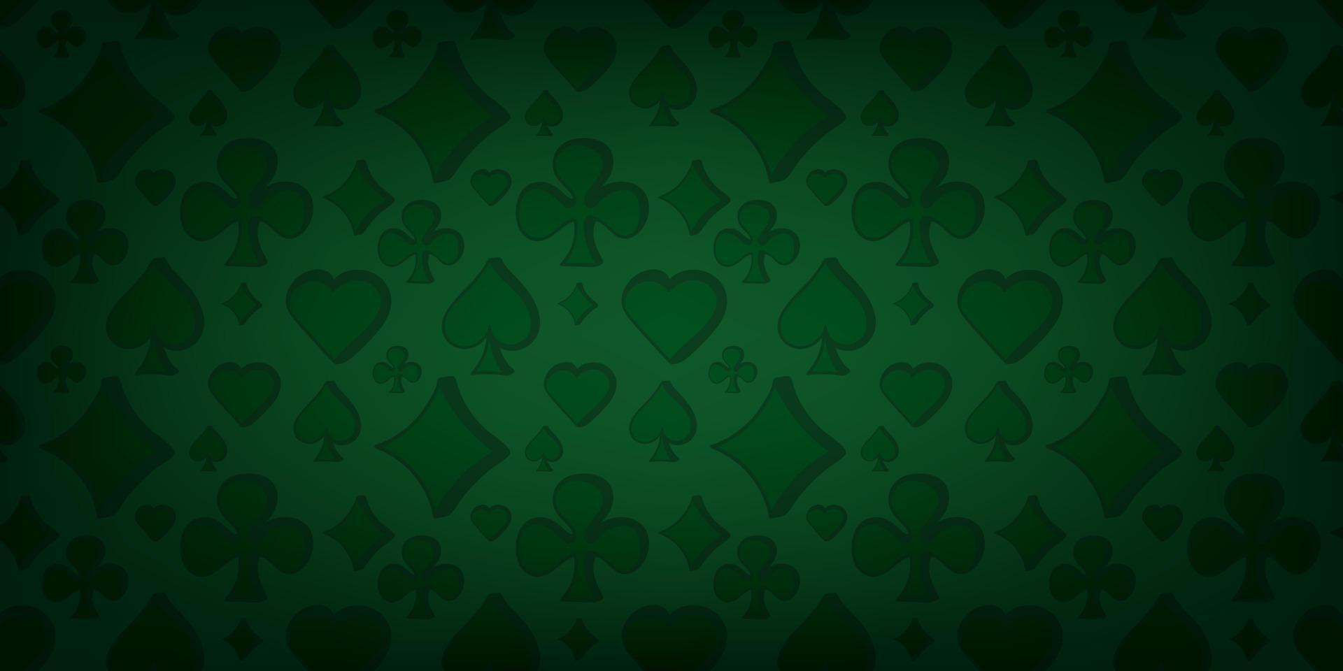 Fondo de naipes de póquer y casino vector