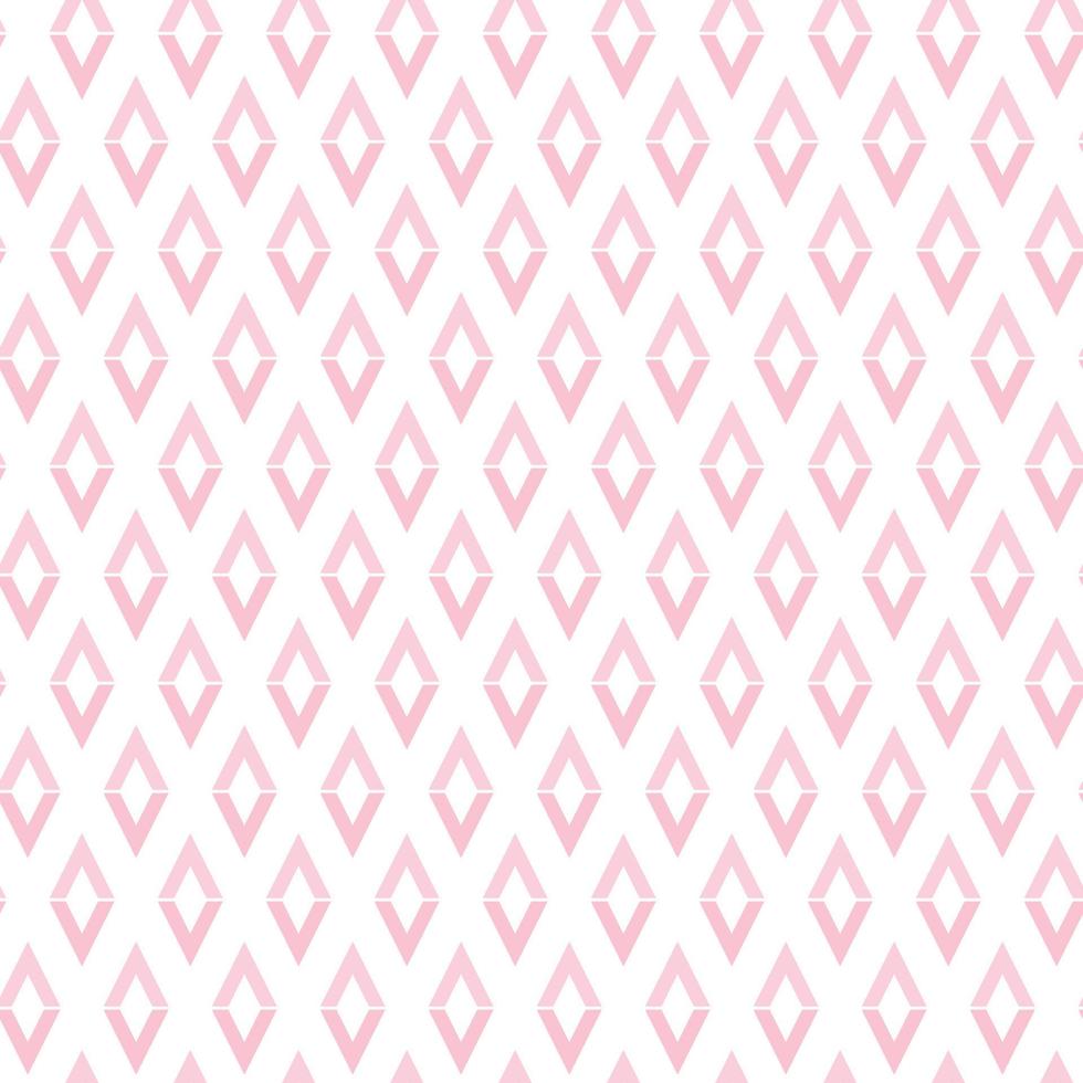 Cute seamless hand-drawn patterns. Stylish modern vector patterns with diamonds of bright pink and light pink color. Funny Children's Repeating Pink Print