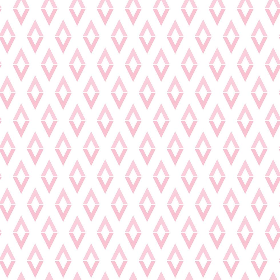 Cute seamless hand-drawn patterns. Stylish modern vector patterns with diamonds of bright pink and light pink color. Funny Children's Repeating Pink Print