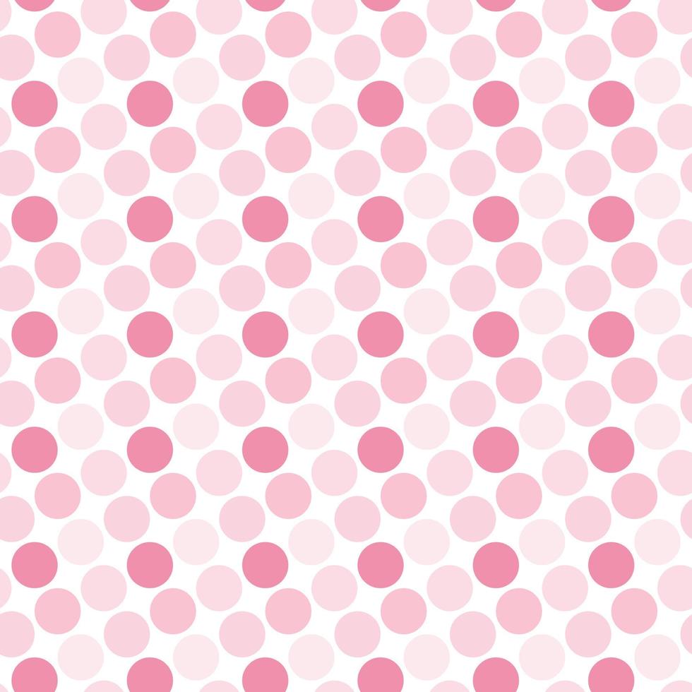 Cute seamless hand-drawn patterns. Stylish modern vector patterns with pink circles and dots. Funny Children's Repeating Pink Print