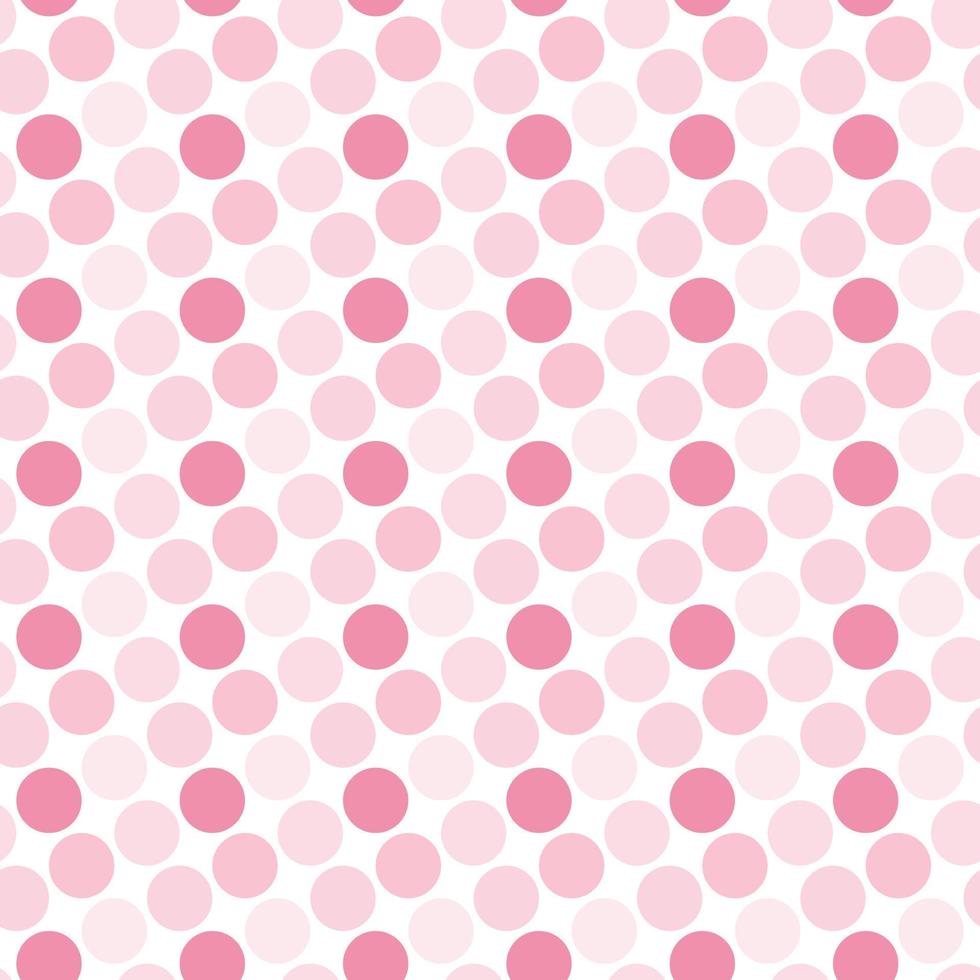 Cute seamless hand-drawn patterns. Stylish modern vector patterns with pink circles and dots. Funny Children's Repeating Pink Print