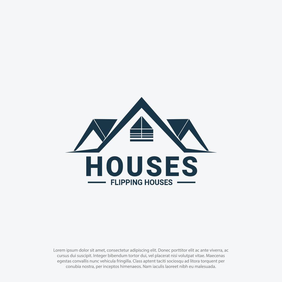 simple Real Estate Logo, house roof concept. Creative Housing