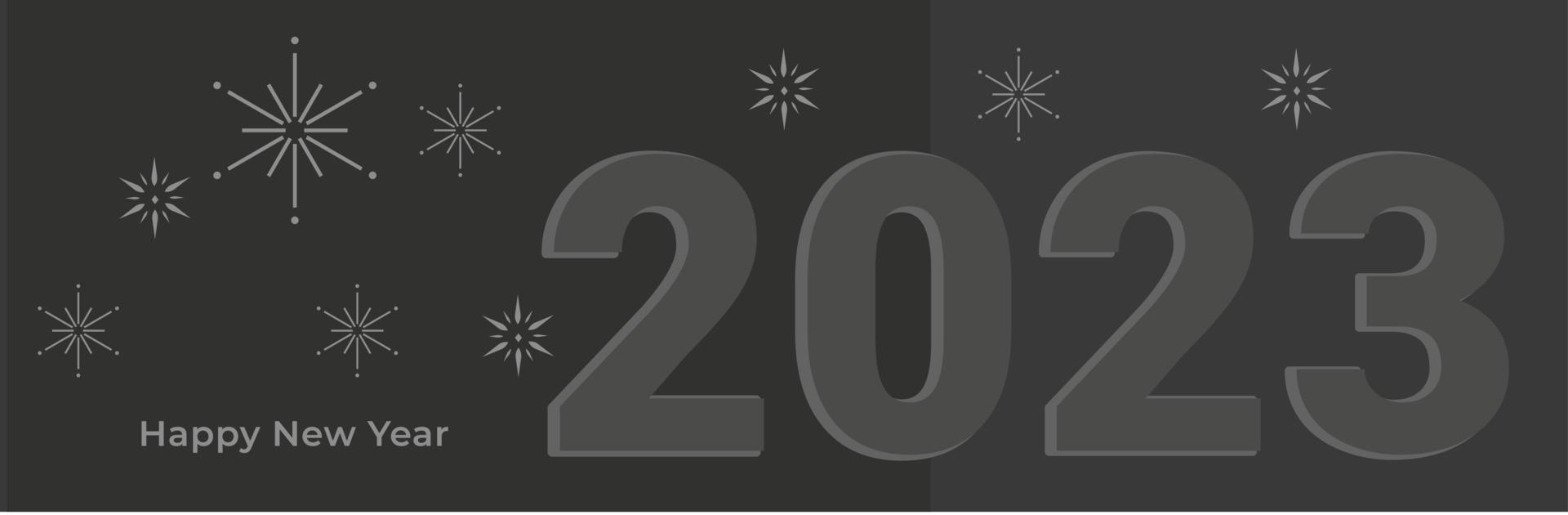 Celebration new year for card 2023 vector