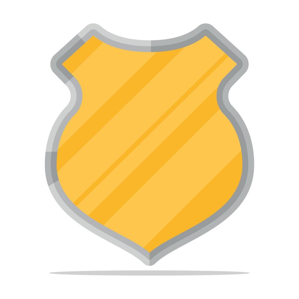 Yellow Security Shield vector