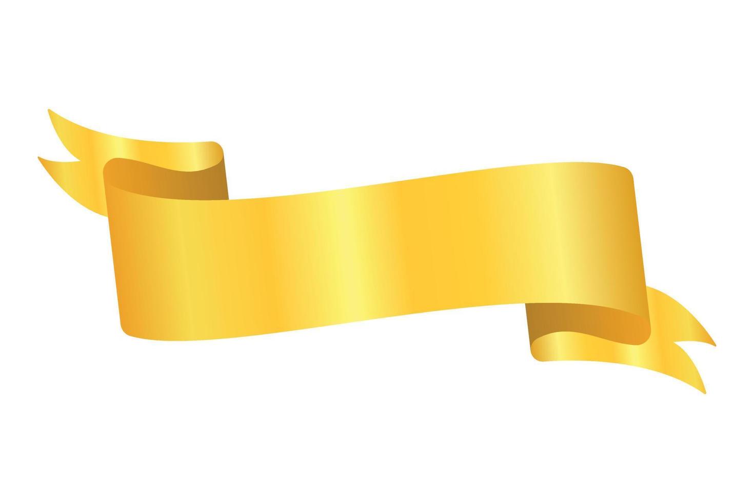 Metalic Banner Gold vector
