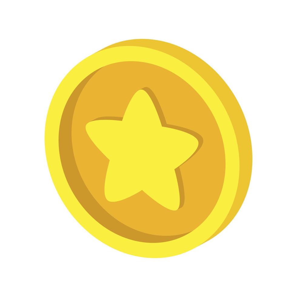 Isomteric Game Coin vector