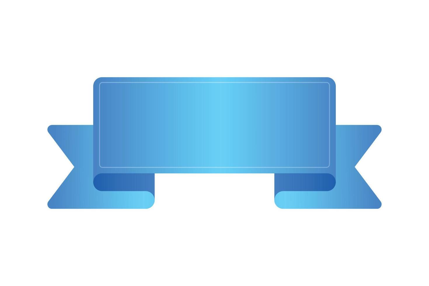 Blue Gradient Ribbon vector