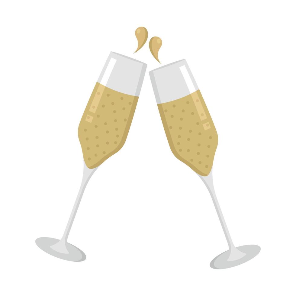 Champagne Glass Cheers vector