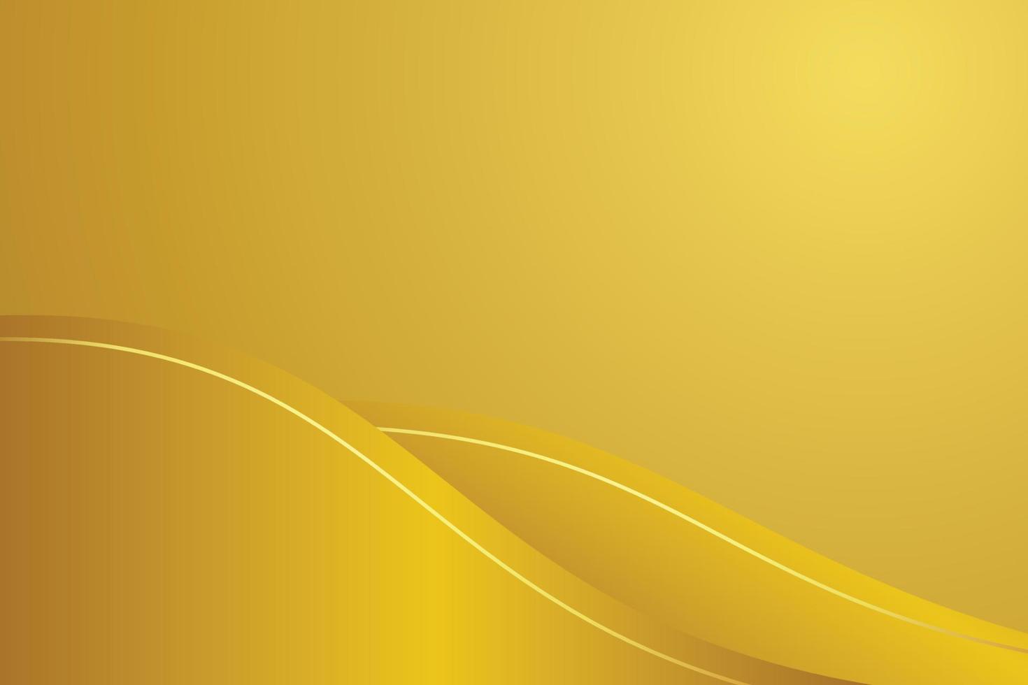 Gold Gradient Wavey Abstract Background vector