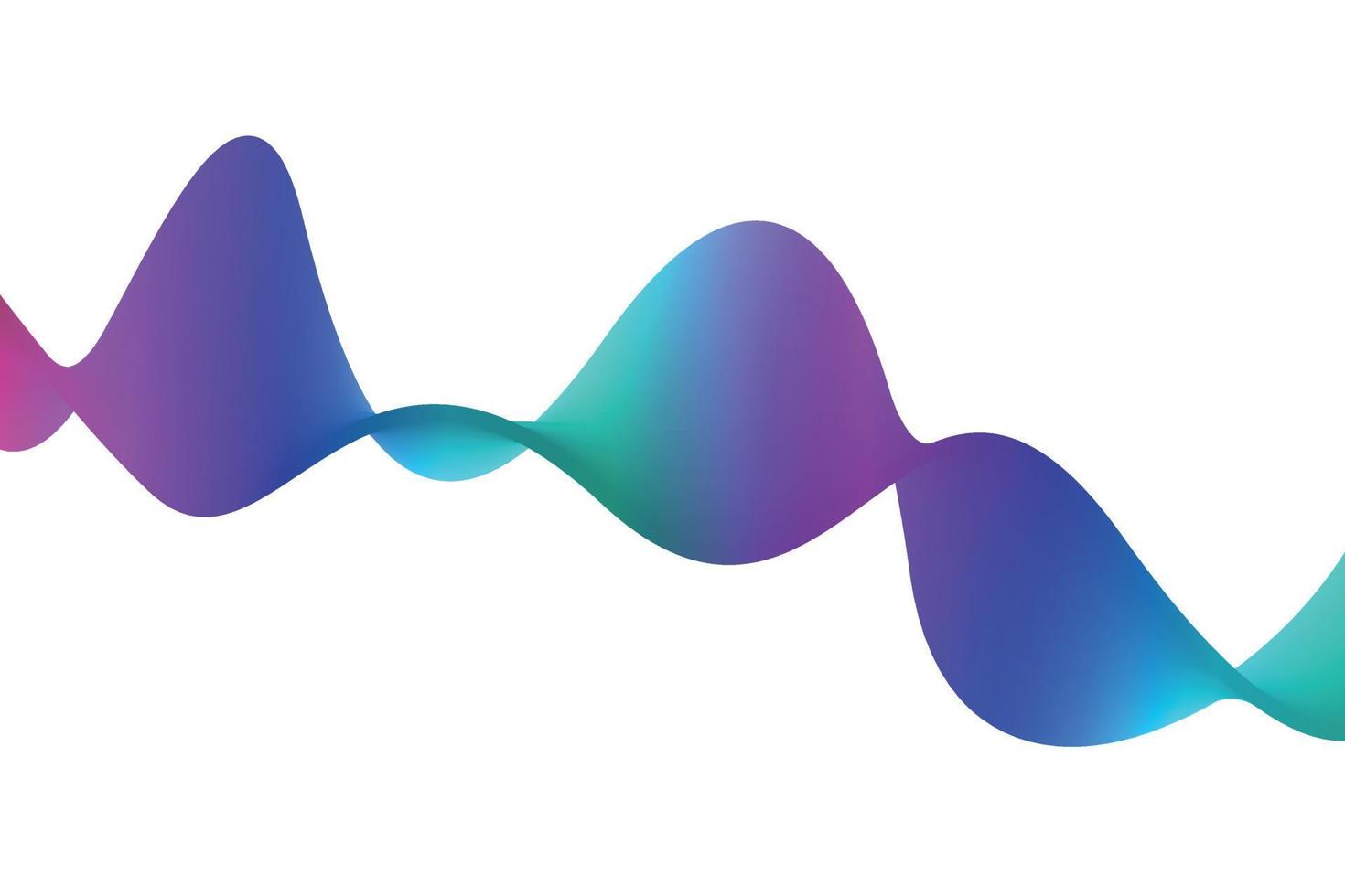 Abstract Rainbow Wave Background vector