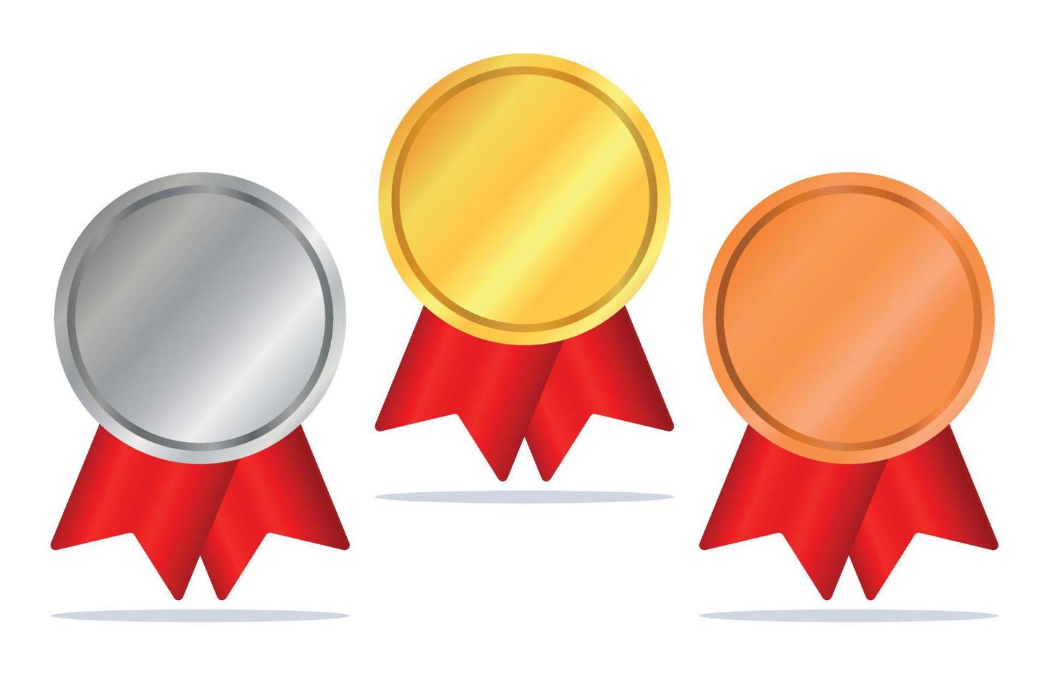 Medals Gradient Colour vector