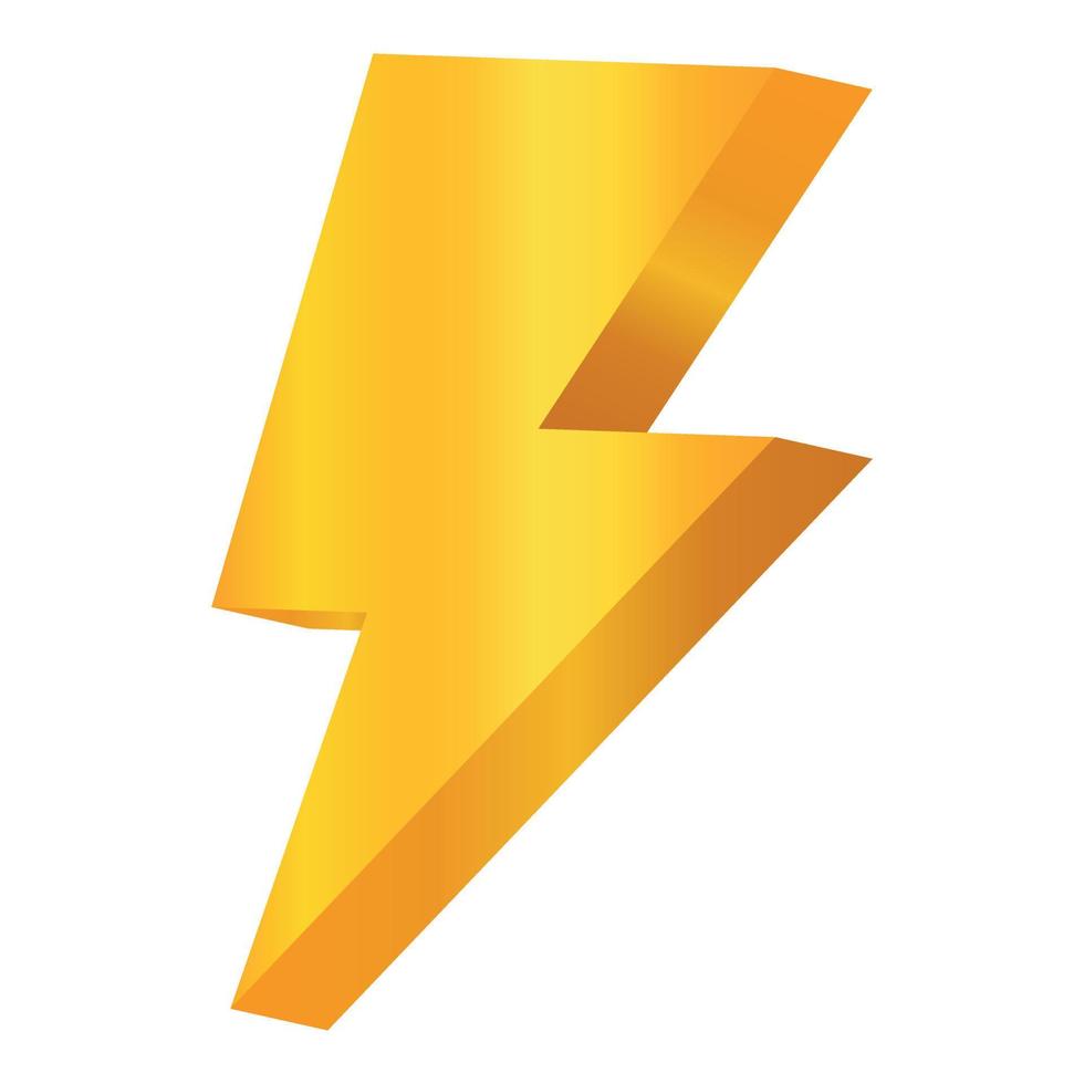 Lightning Bolt 3D 2 vector