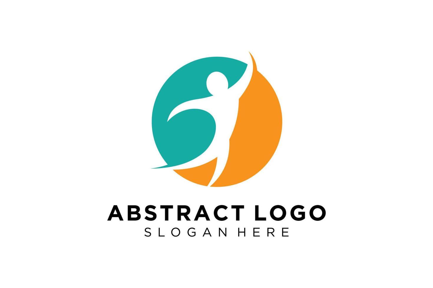 colección de logotipos de personas y familias abstractas vectoriales, iconos de personas, plantilla de logotipo de salud, símbolo de cuidado. vector