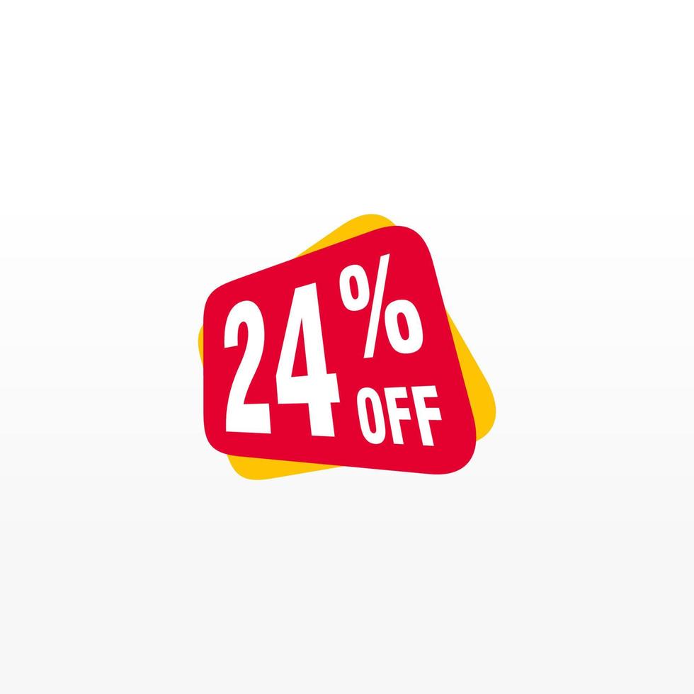 24 discount, Sales Vector badges for Labels, , Stickers, Banners, Tags, Web Stickers, New offer. Discount origami sign banner.