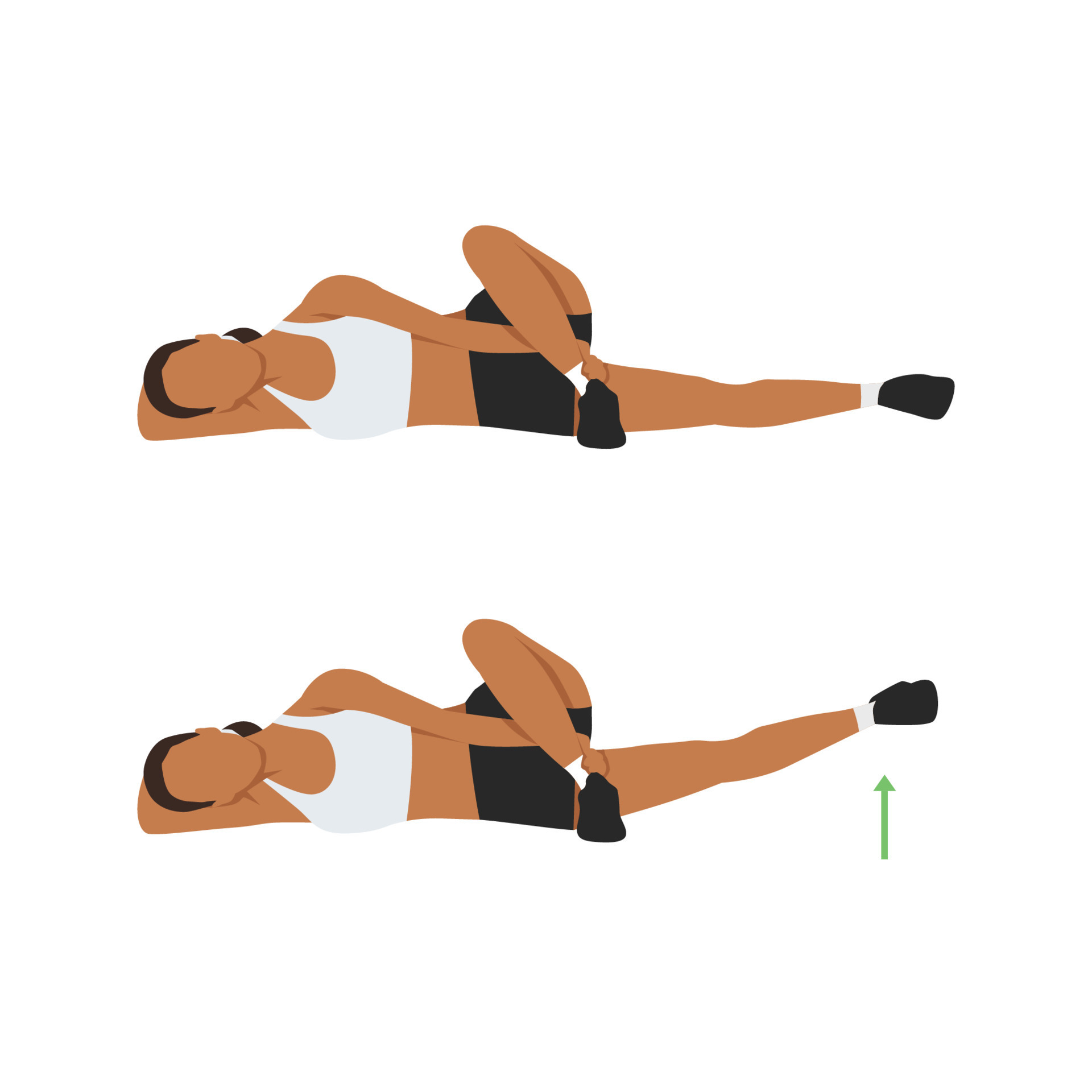 Leg lift stretch outlet