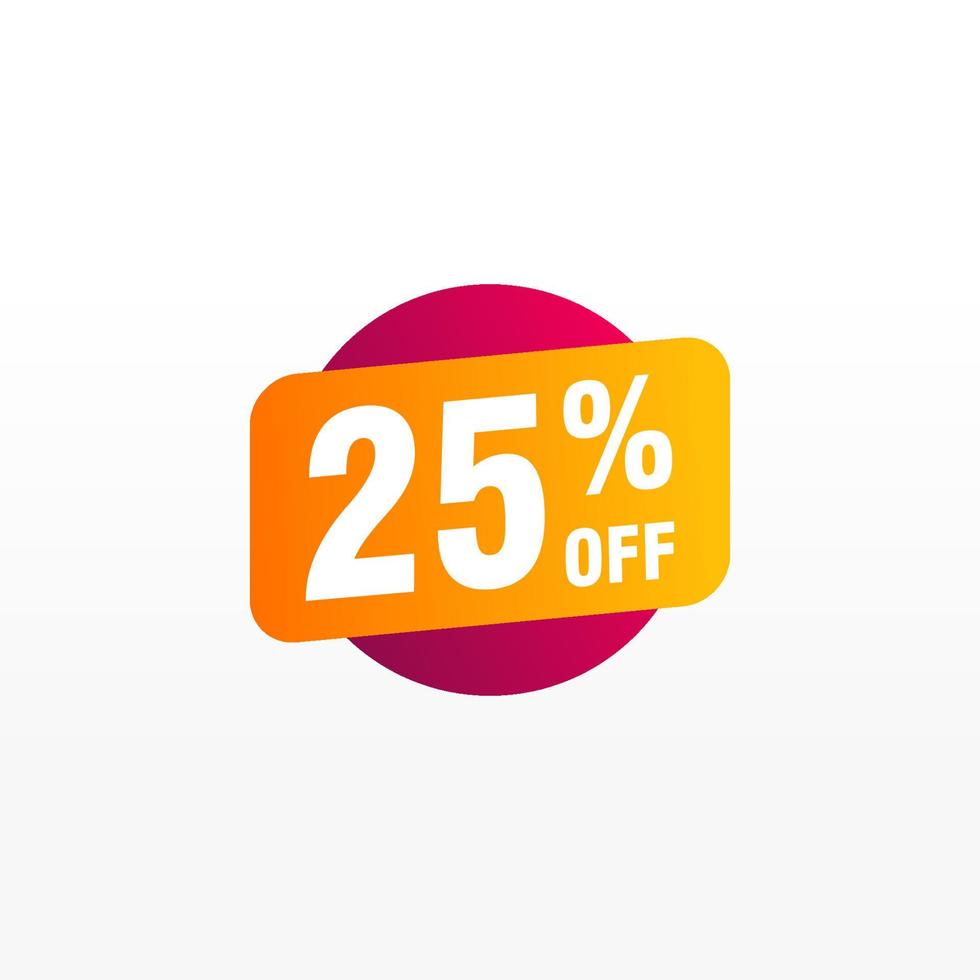 25 discount, Sales Vector badges for Labels, , Stickers, Banners, Tags, Web Stickers, New offer. Discount origami sign banner.