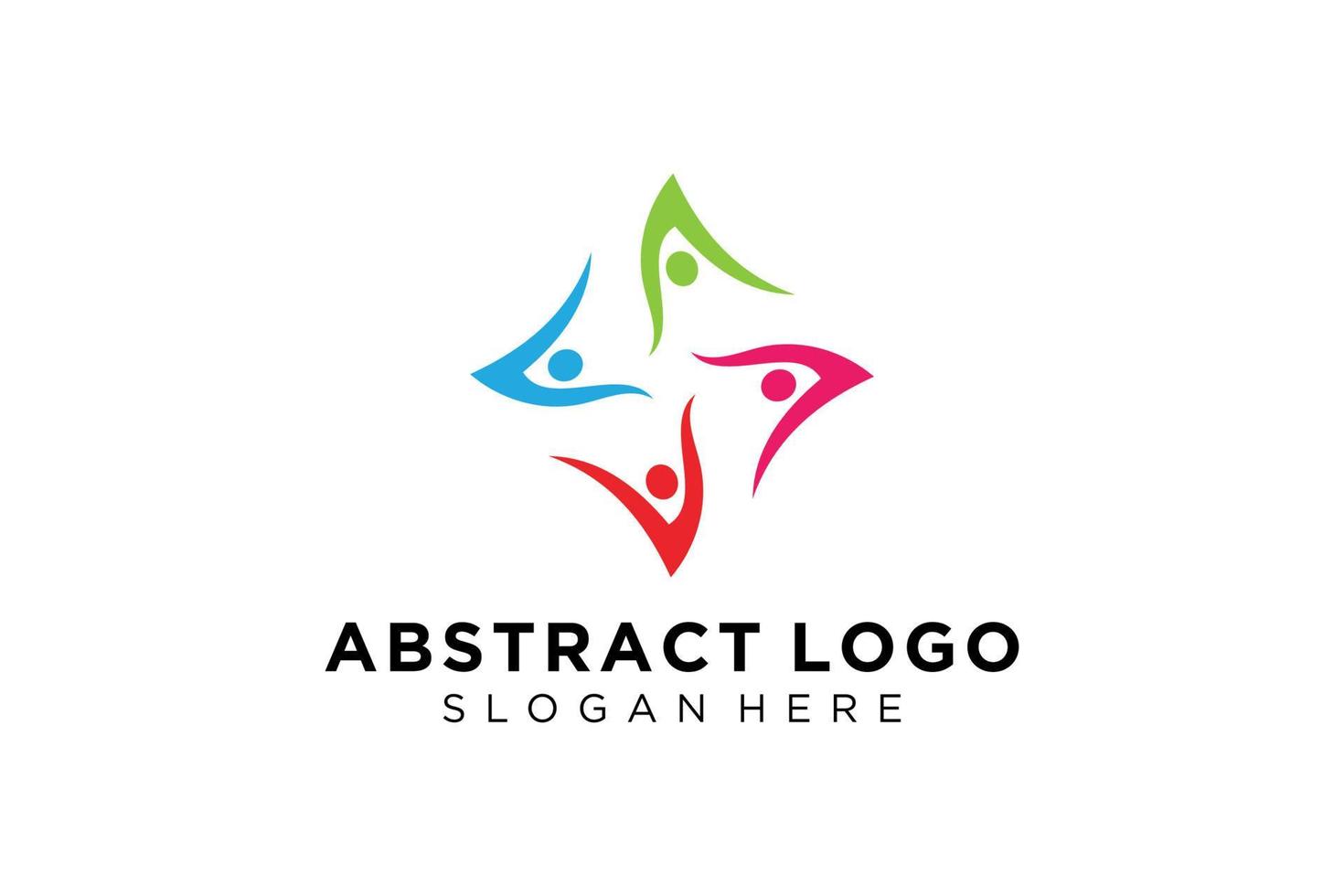 Vector abstract people and family logo collection,people icons, health logo template, care symbol.