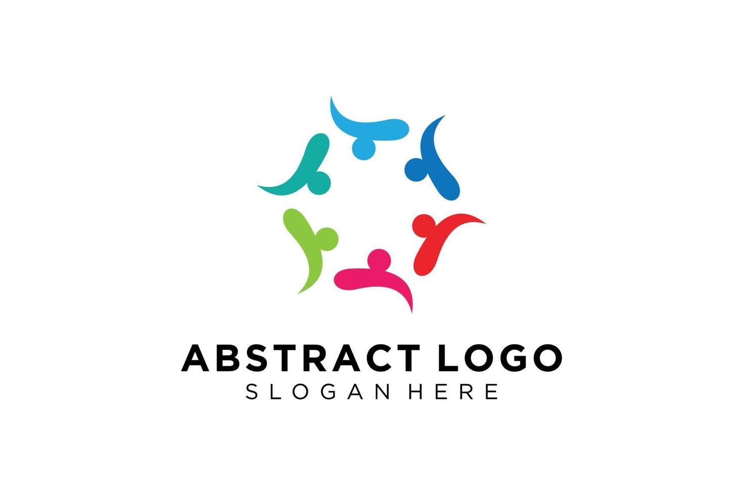 Vector abstract people and family logo collection,people icons, health logo template, care symbol.