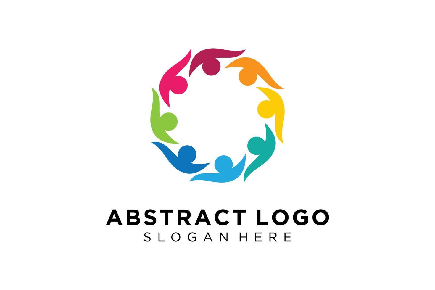 Vector abstract people and family logo collection,people icons, health logo template, care symbol.