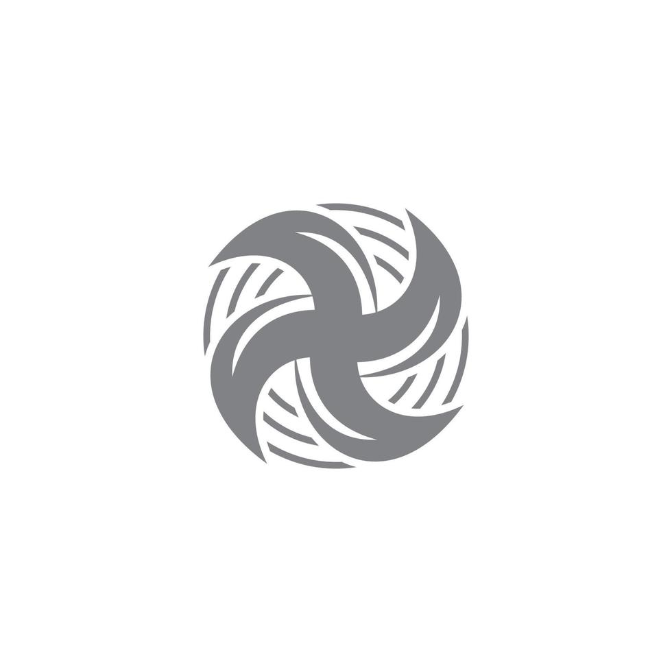 swirl air motion simple geometric design logo vector