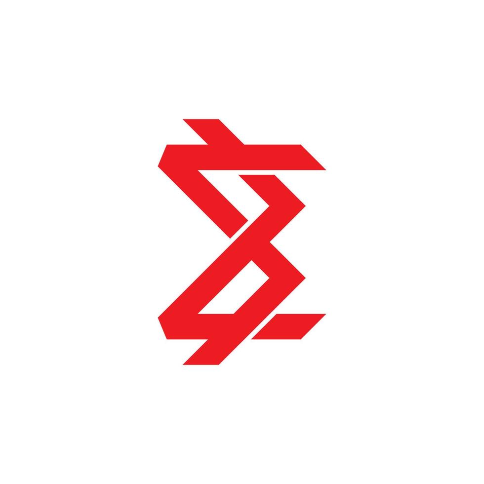 abstarct sigma línea geométrica logo vector