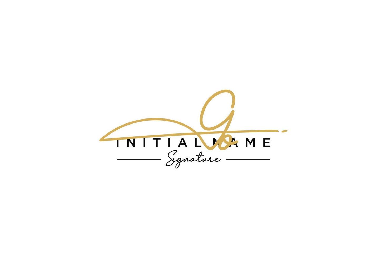 Initial GO signature logo template vector. Hand drawn Calligraphy lettering Vector illustration.