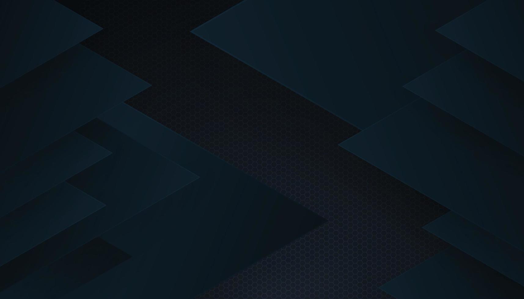 Abstract Hexagon Background with Dark Blue Overlap Shape. Vector ...