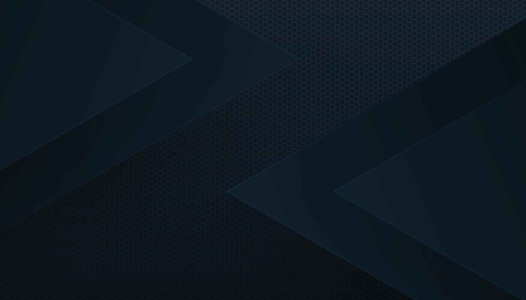 Abstract Hexagon Background with Dark Blue Overlap Shape. Vector Illustration