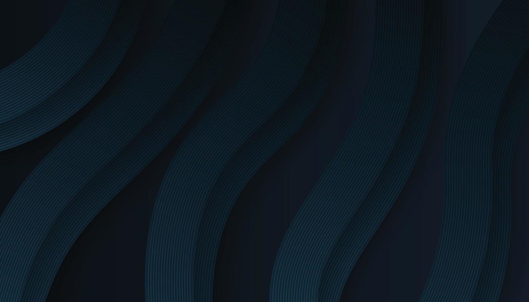 Abstract Blue Lines Pattern on Dark Blue Background. Vector Illustration